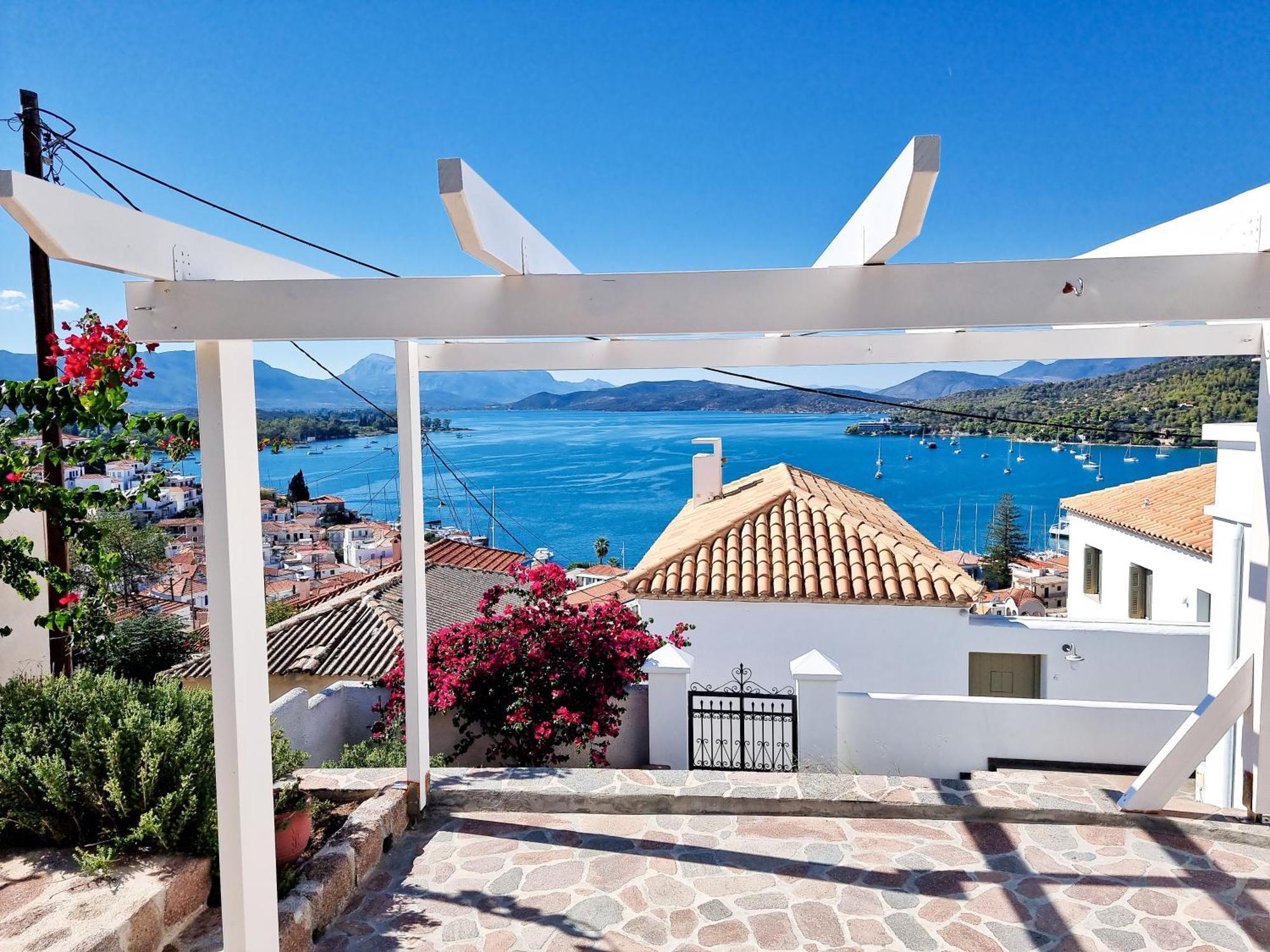 Panoramic View Apartment Poros Town Exteriör bild